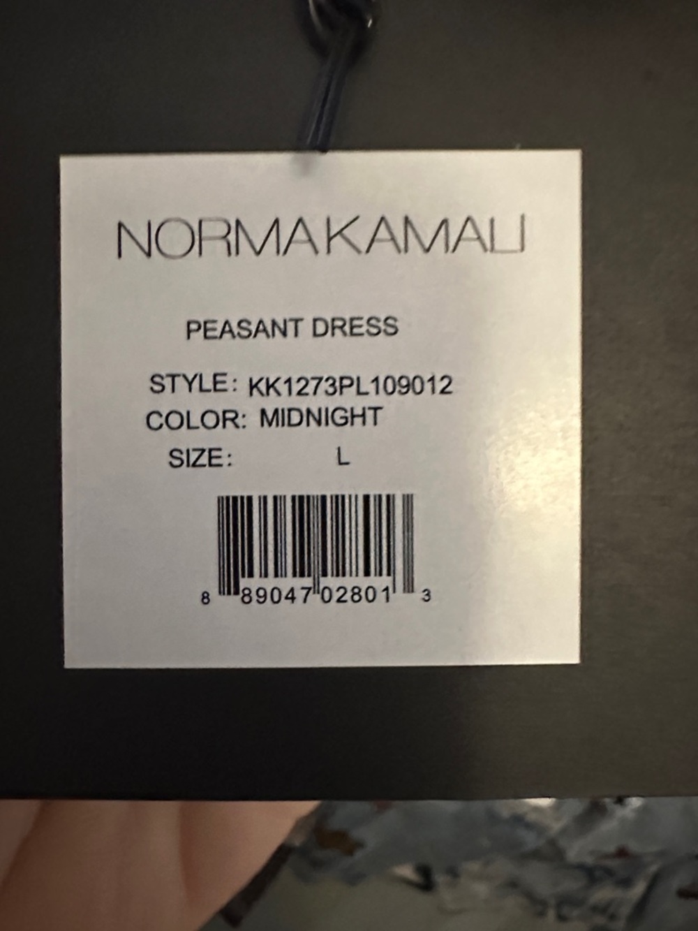 Norma Kamali Black Smocked Pleated Long Sleeve Dress - Picture 5 of 7